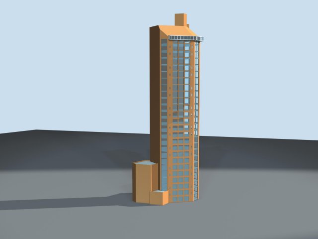 urban planning - commercial buildings 238 3D Model .c4d .max .obj .3ds .fbx .stl .blend 