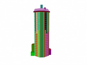 urban planning - commercial buildings 238 3D Model