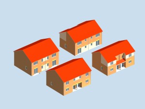 urban planning - commercial buildings 243 3D Model