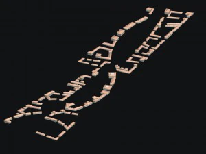 urban planning - commercial buildings 244 3D Model