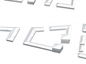 urban planning - commercial buildings 244 3D Модель