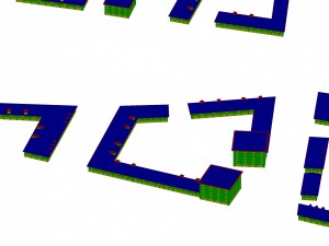 urban planning - commercial buildings 244 3D Модель
