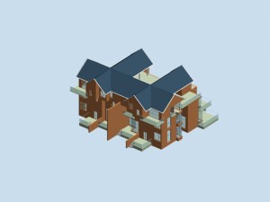 urban planning - commercial buildings 245 Modèle 3D