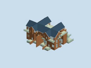 urban planning - commercial buildings 245 3D Model