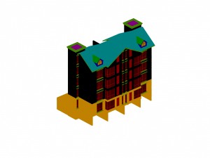 urban planning - commercial buildings 246 3D Модель
