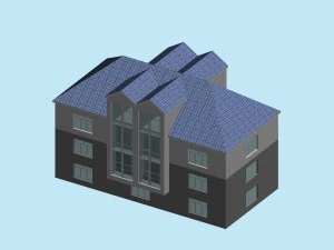 kentsel planlama - ticari binalar 250 3D Model