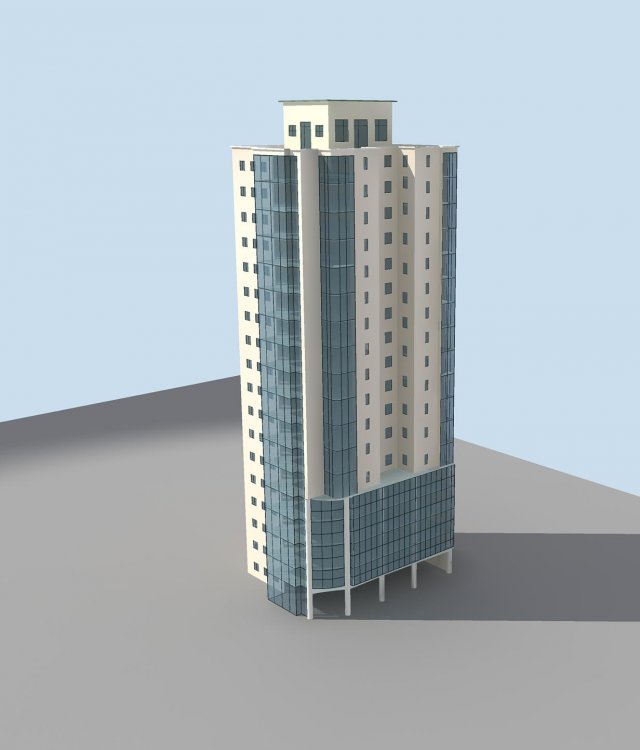 urban planning - commercial buildings 252 3D Model .c4d .max .obj .3ds .fbx .stl .blend 