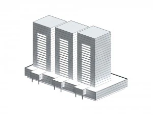 urban planning - commercial buildings 259 3D Model