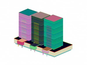 urban planning - commercial buildings 259 3D Model