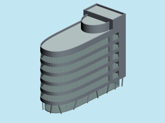 urban planning - commercial buildings 262 3D Модель .c4d .max .obj .3ds .fbx .stl .blend