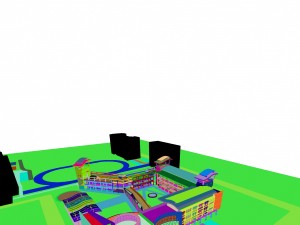 city planning - school building 820 3D Model