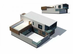 міська архітектура - приватні вілли 1 3D Модель
