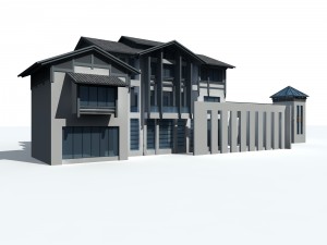 urban architecture - private villas 2 Modèle 3D