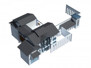 urban architecture - private villas 2 Modèle 3D