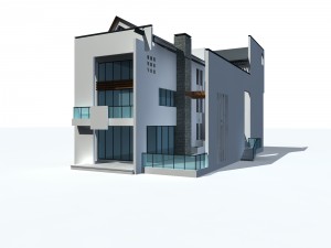 urban architecture - private villas 4 3D 모델