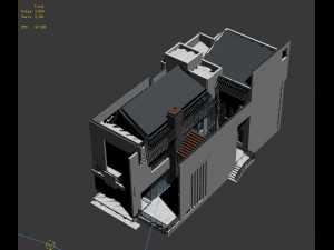 urban architecture - private villas 4 3D 모델