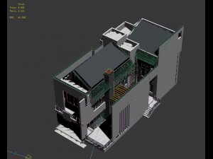 urban architecture - private villas 4 3D 모델