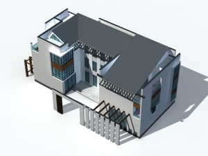 urban architecture - private villas 6 3D 모델