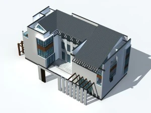 urban architecture - private villas 6 3D Model
