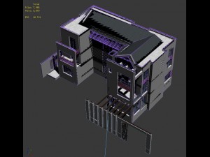 urban architecture - private villas 7 Modèle 3D
