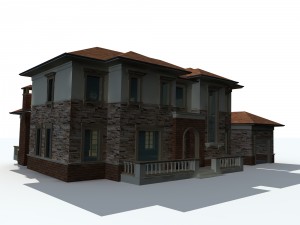 urban architecture - private villas 8 Model 3D