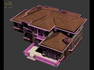 urban architecture - private villas 8 Model 3D