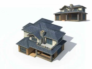urban architecture - private villas 9 3D Model