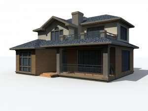 urban architecture - private villas 9 3D Model