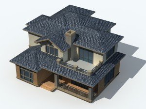 urban architecture - private villas 9 3D Model