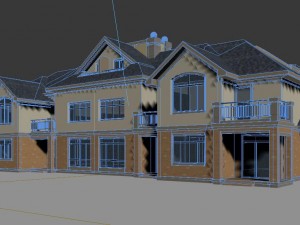 urban architecture - private villas 10 Modello 3D
