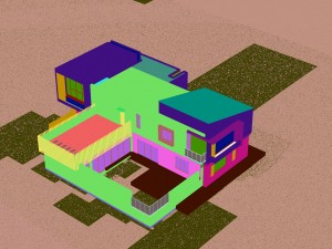 urban architecture - private villas 11 Modello 3D