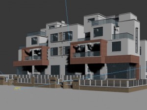 urban architecture - private villas 11 Modello 3D