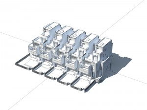 urban architecture - private villas 12 3D Модель