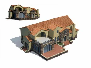urban architecture - private villas 13 3D Model