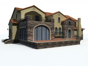 urban architecture - private villas 13 3D Model