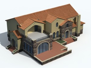 urban architecture - private villas 13 3D Model