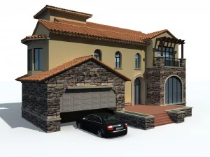 urban architecture - private villas 14 3D Model