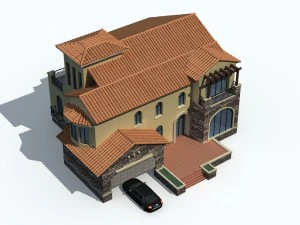urban architecture - private villas 14 3D Model