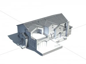 urban architecture - private villas 14 3D Model
