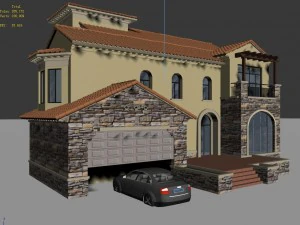 urban architecture - private villas 14 3D Model
