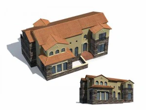 kentsel mimari - &ouml;zel villalar 16 3D Model