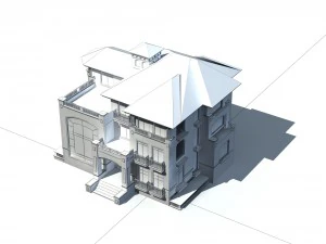 urban architecture - private villas 22 3D Model