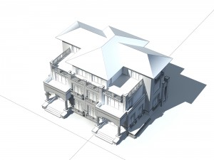 urban architecture - private villas 23 3D Model