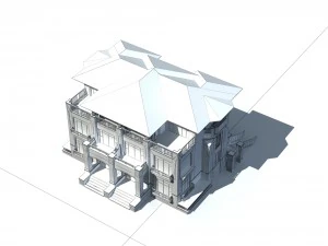 urban architecture - private villas 24 3D Model
