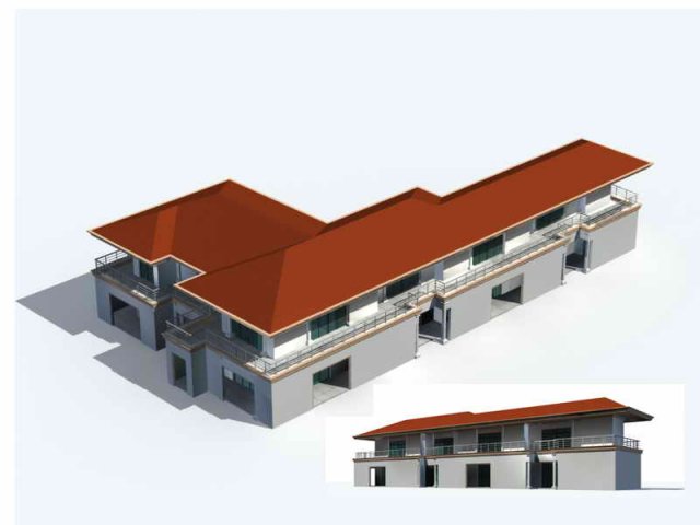 urban architecture - private villas 30 3D Модель .c4d .max .obj .3ds .fbx .stl .blend 