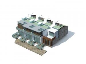urban architecture - private villas 31 3D Model