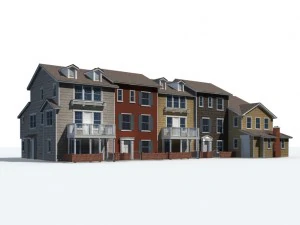 arquitectura urbana - villas privadas 32 Modelo 3D