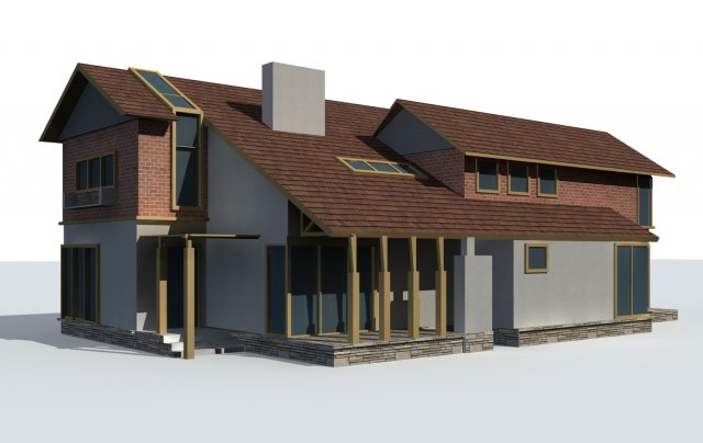 urban architecture - private villas 36 Modèle 3D .c4d .max .obj .3ds .fbx .stl .blend 