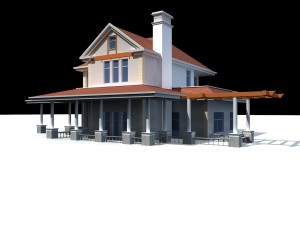 urban architecture - private villas 40 Modello 3D