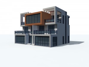 urban architecture - private villas 41 Model 3D